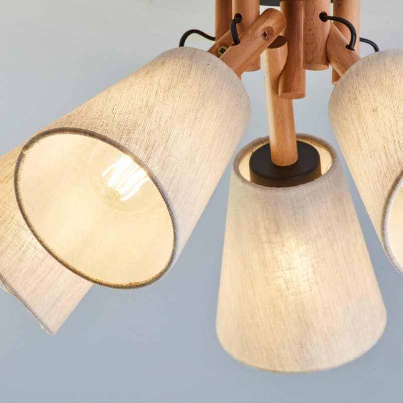 Lampa sufitowa Vaio | 5 kloszy, boho | TK Lighting