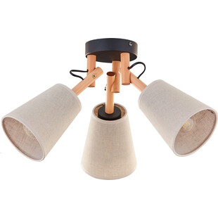 Lampa sufitowa z 3 kloszami Vaio III 46cm naturalna TK Lighting