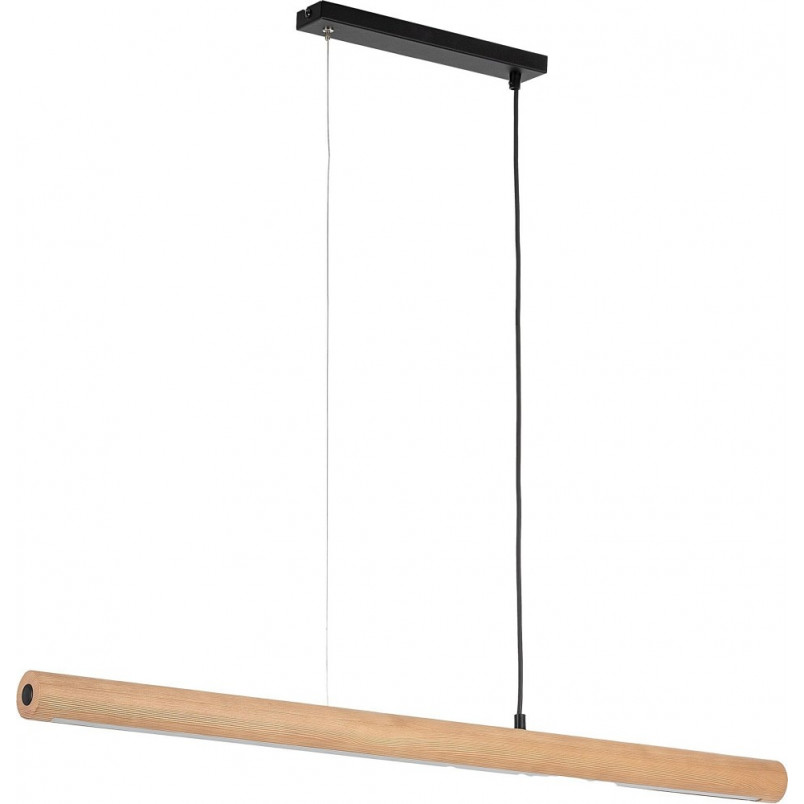 Lampa Wisząca Drewniana Rollo LED 96cm | TK Lighting