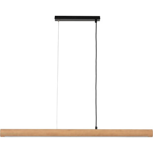 Lampa Wisząca Drewniana Rollo LED 96cm | TK Lighting