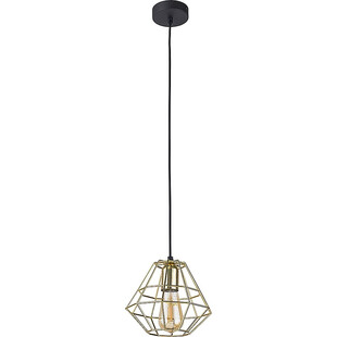 Lampa wisząca Diamond Gold 20cm - Złota, Geometryczna | TK Lighting