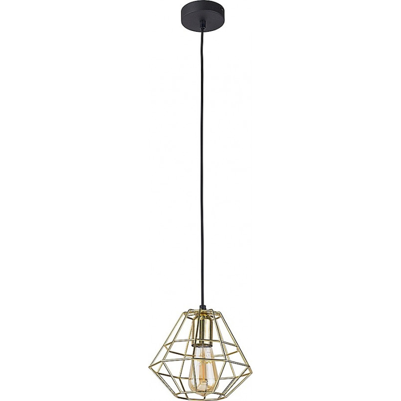 Lampa wisząca Diamond Gold 20cm - Złota, Geometryczna | TK Lighting