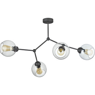 Lampa sufitowa szklana Fairy IV 70cm grafitowa TK Lighting