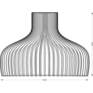Lampa wisząca Goblet 45cm | Sklejka, Skandynawski Design | PLYstudio