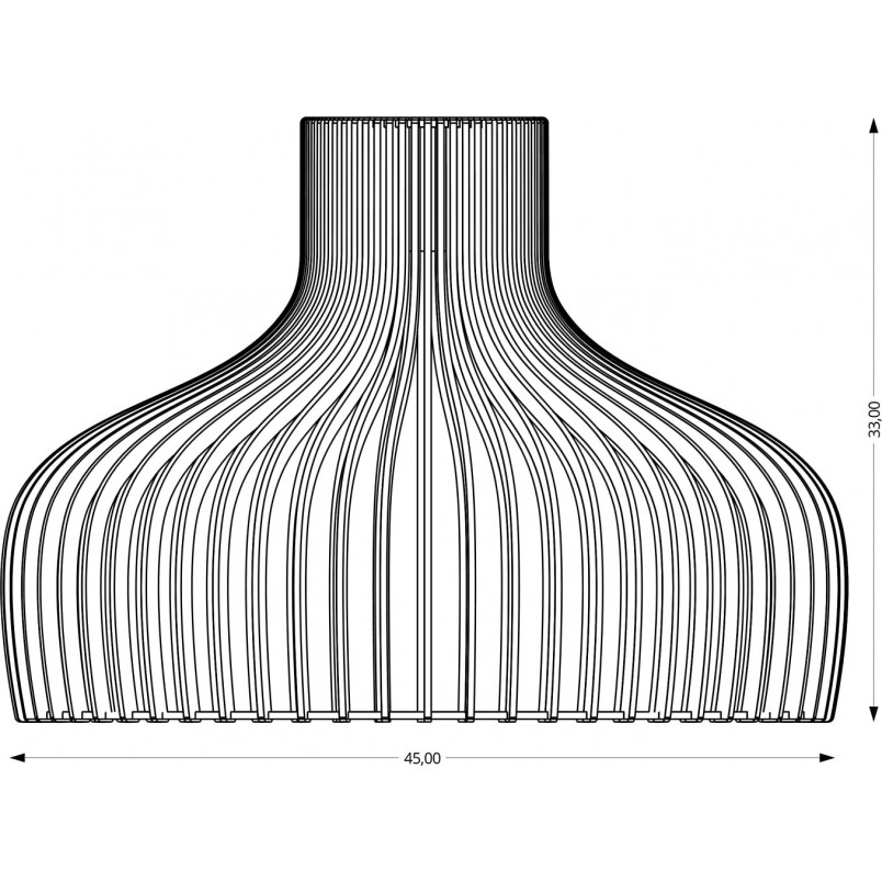 Lampa wisząca Goblet 45cm | Sklejka, Skandynawski Design | PLYstudio
