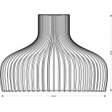 Lampa wisząca Goblet 45cm | Sklejka, Skandynawski Design | PLYstudio
