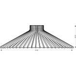 Lampa wisząca Nonla 65cm ze sklejki | PlyStudio
