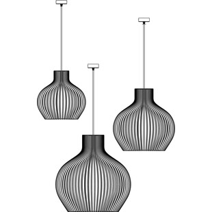 Lampa wisząca Graal 45cm - Sklejka, Skandynawski Design | PlyStudio