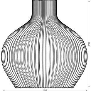 Lampa wisząca drewniana Graal 55cm | PlyStudio - Skandynawski design