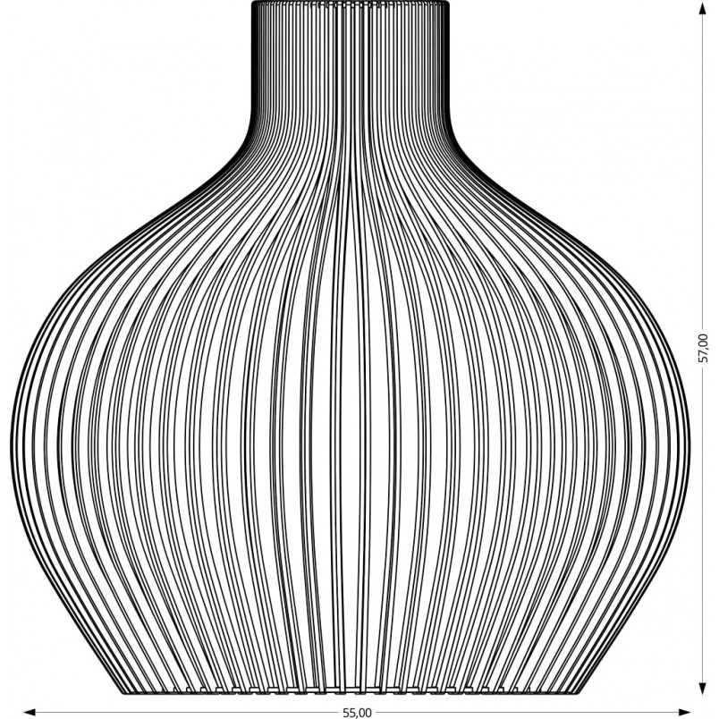 Lampa wisząca drewniana Graal 55cm | PlyStudio - Skandynawski design