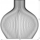 Lampa wisząca drewniana Graal 55cm | PlyStudio - Skandynawski design