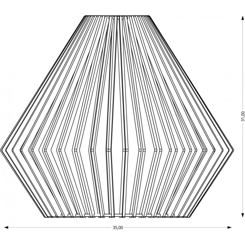 Lampa wisząca Diamond ze sklejki | PlyStudio - Skandynawski Design
