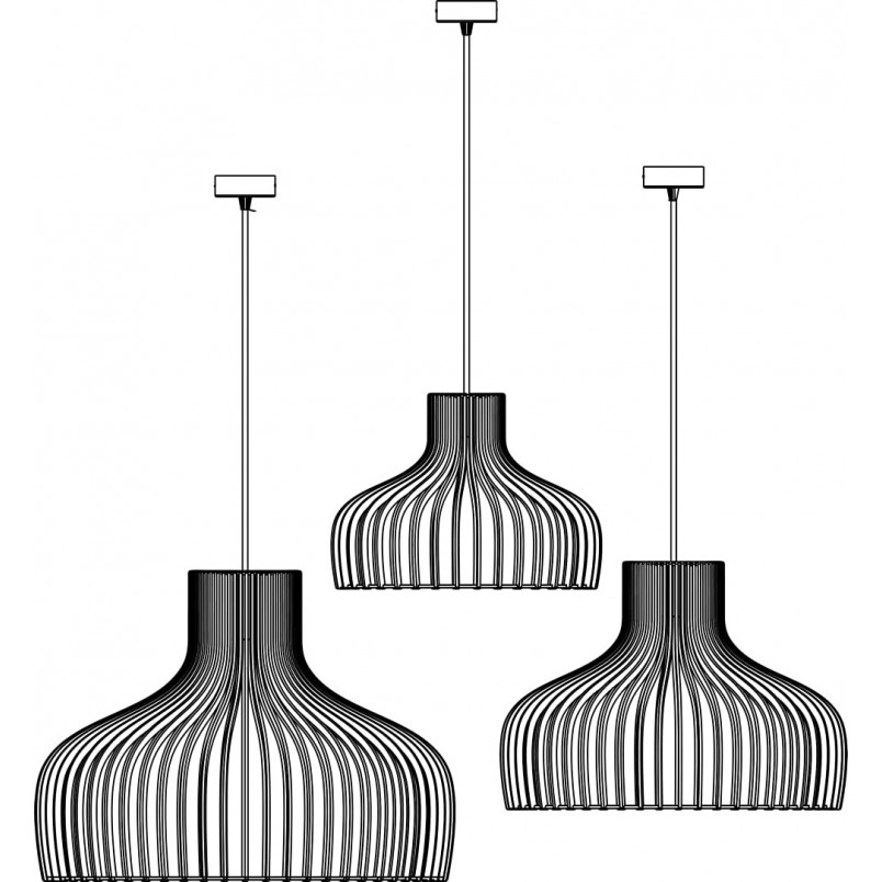 Lampa wisząca Goblet 55cm - Sklejka, Skandynawski Styl | PlyStudio