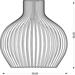 Lampa wisząca drewniana Graal 35cm | PlyStudio | Skandynawski design