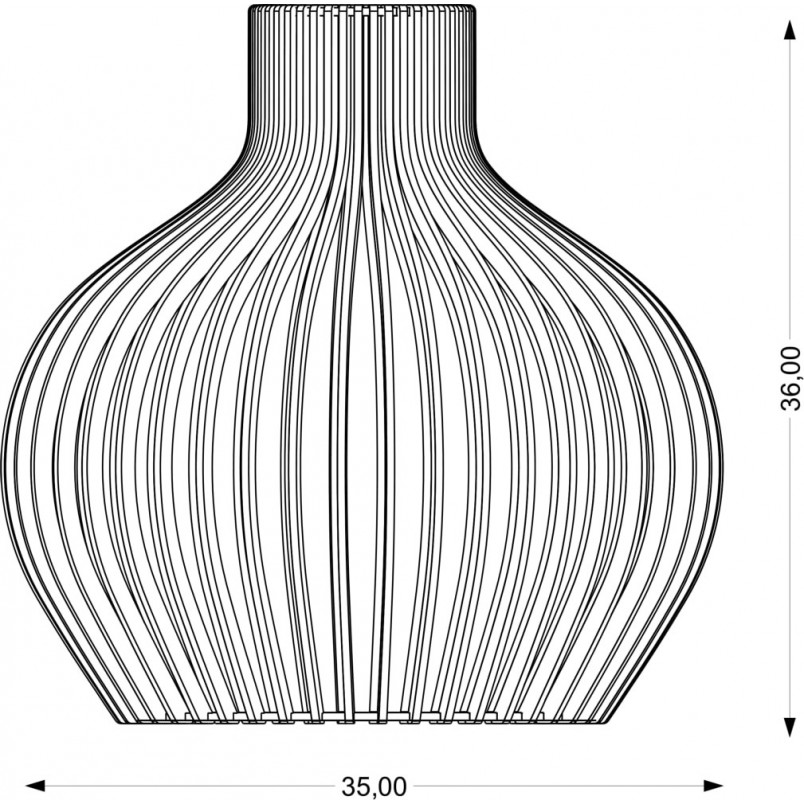 Lampa wisząca drewniana Graal 35cm | PlyStudio | Skandynawski design