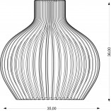Lampa wisząca drewniana Graal 35cm | PlyStudio | Skandynawski design