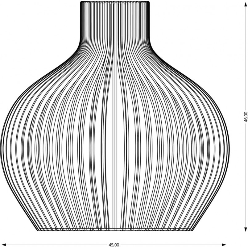 Lampa wisząca Graal 45cm - Sklejka, Skandynawski Design | PlyStudio
