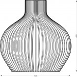 Lampa wisząca Graal 45cm - Sklejka, Skandynawski Design | PlyStudio