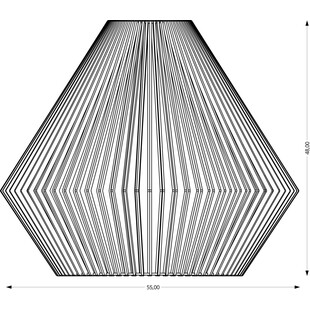 Lampa wisząca Diamond | Sklejka, geometria | PlyStudio