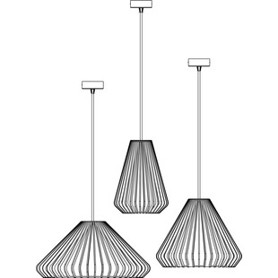 Lampa wisząca drewniana Aztec 33cm | PlyStudio - Skandynawski Design