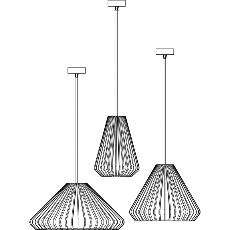 Lampa wisząca drewniana Aztec 33cm | PlyStudio - Skandynawski Design