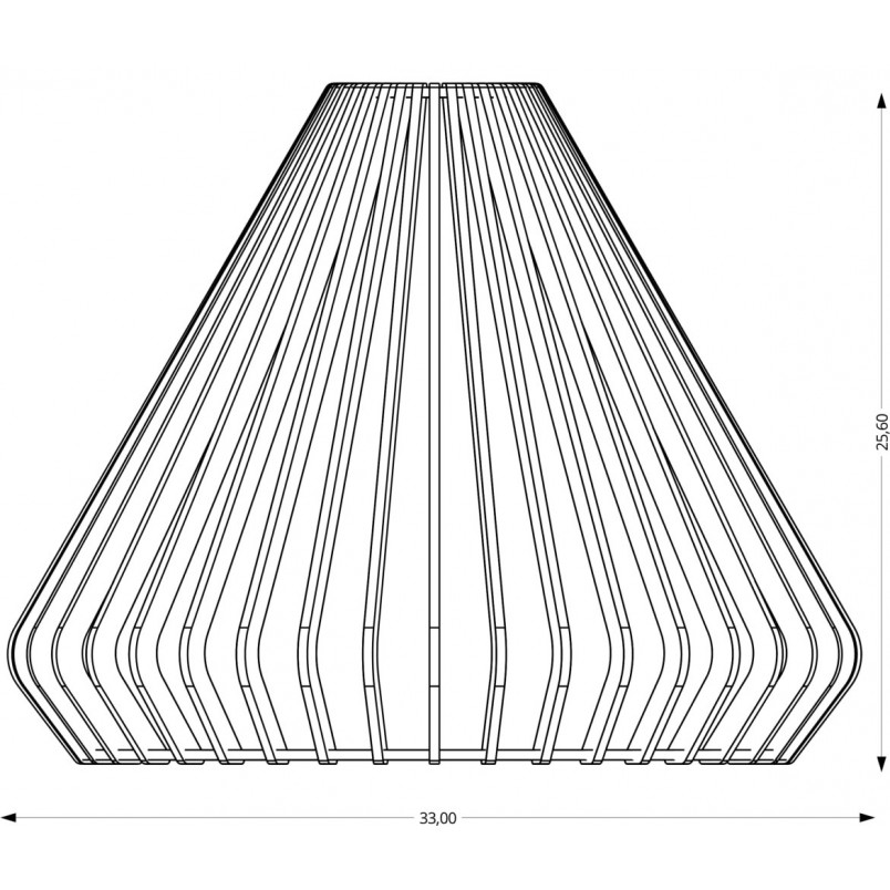 Lampa wisząca drewniana Aztec 33cm | PlyStudio - Skandynawski Design