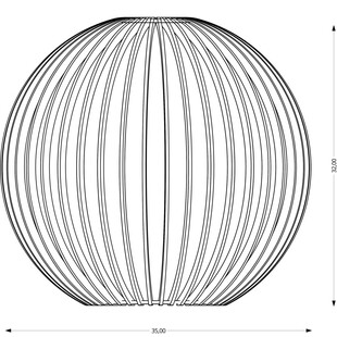 Lampa wisząca Boola 35cm | Sklejka, Styl Skandynawski - PlyStudio