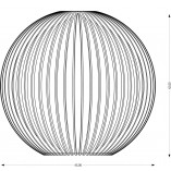 Lampa wisząca Boola 45cm | Sklejka, Skandynawski Design