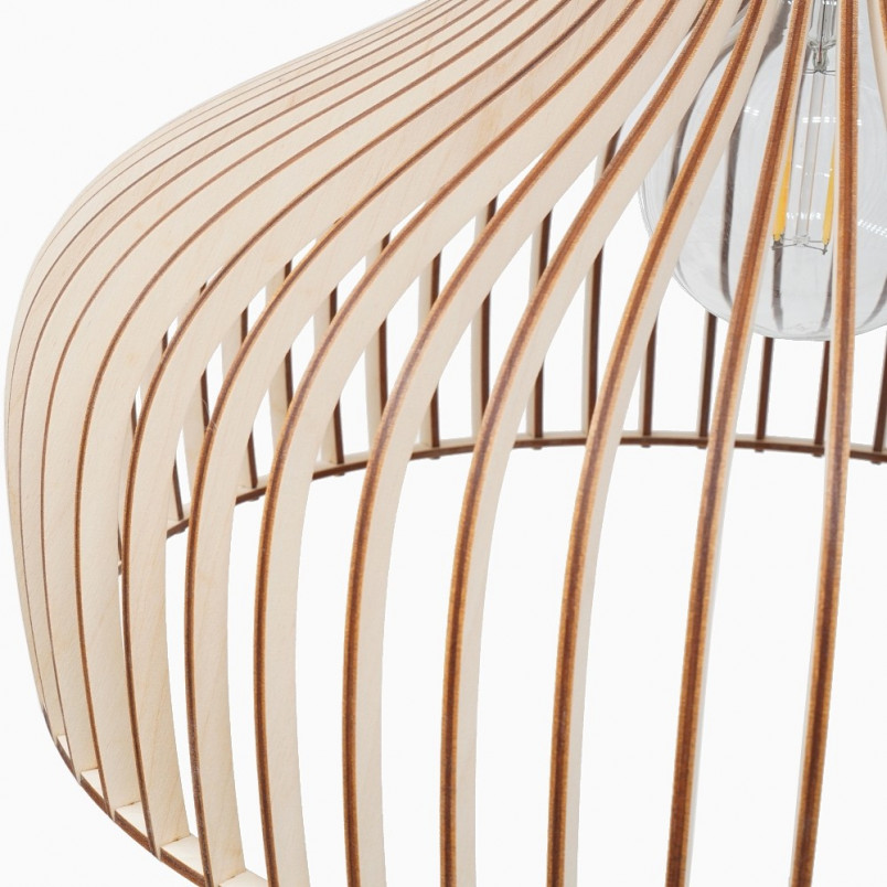 Lampa wisząca Goblet 35cm - Sklejka, Skandynawski Design | PlyStudio