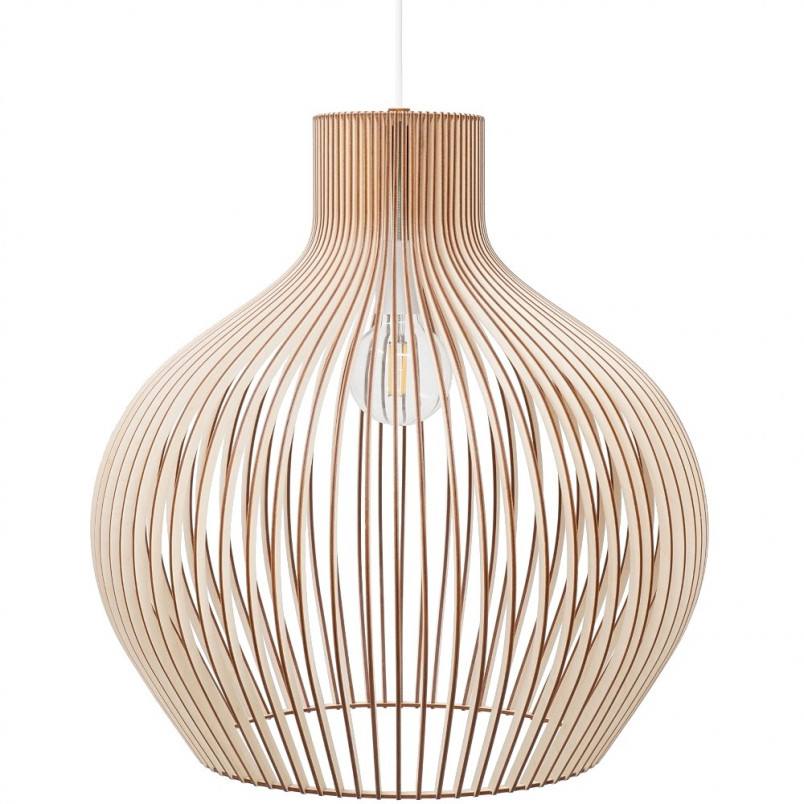 Lampa wisząca drewniana Graal 55cm | PlyStudio - Skandynawski design
