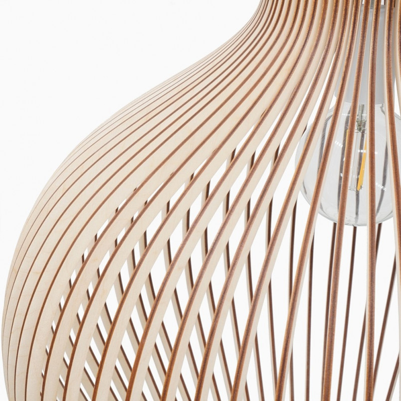 Lampa wisząca drewniana Graal 55cm | PlyStudio - Skandynawski design