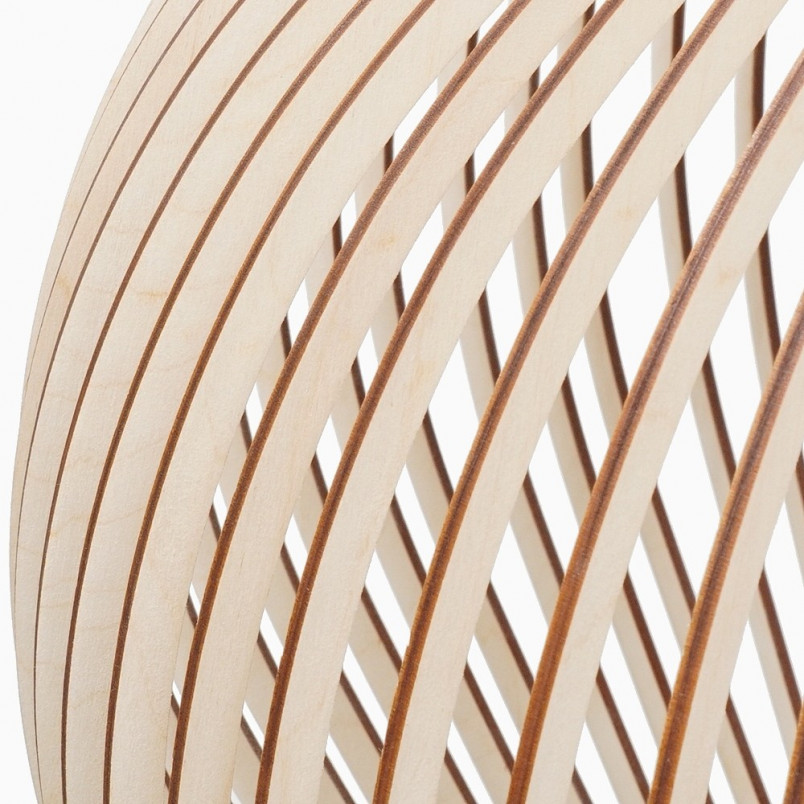 Lampa wisząca drewniana Graal 55cm | PlyStudio - Skandynawski design