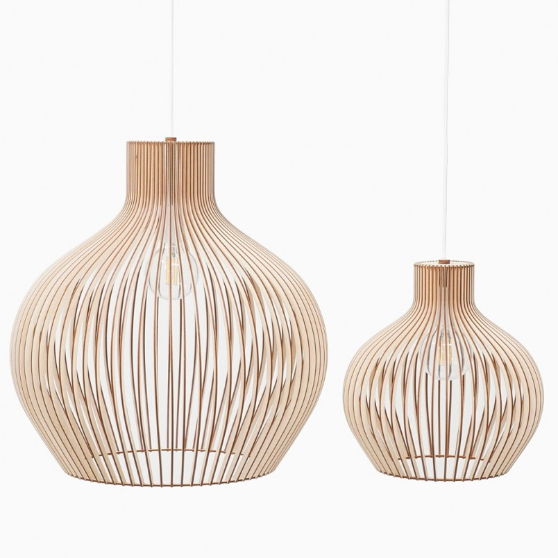 Lampa wisząca drewniana Graal 55cm | PlyStudio - Skandynawski design