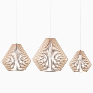Lampa wisząca Diamond | Sklejka, geometria | PlyStudio