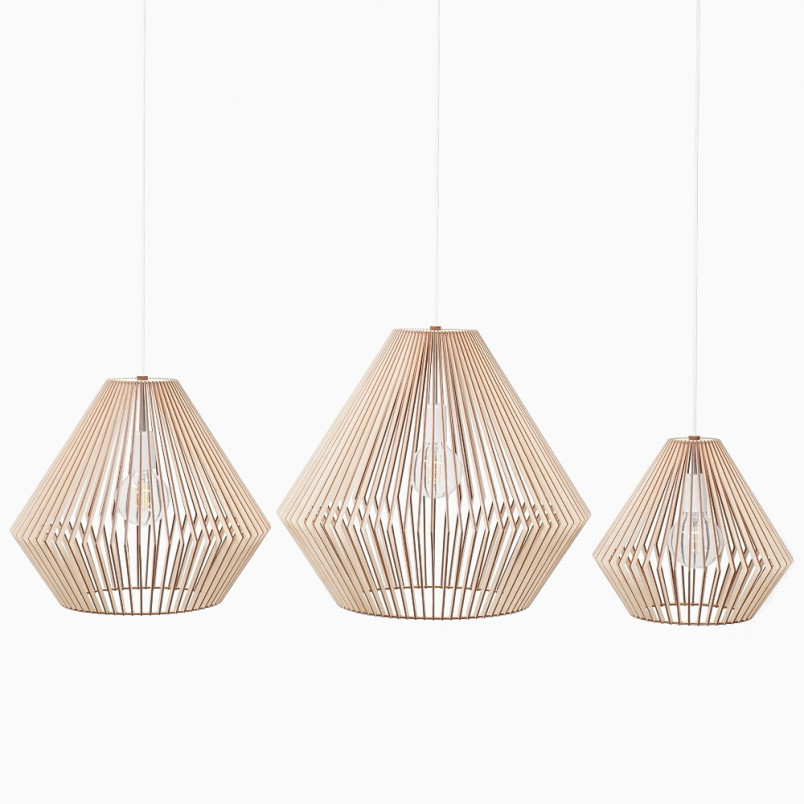 Lampa wisząca Diamond | Sklejka, geometria | PlyStudio