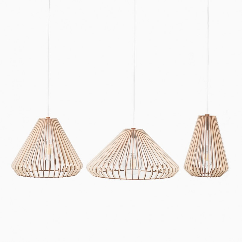 Lampa wisząca drewniana Aztec 33cm | PlyStudio - Skandynawski Design
