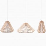Lampa wisząca Aztec z drewna - PLYstudio | Skandynawski design