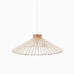 Płaska lampa ze sklejki wisząca Nonla 65cm PLYstudio