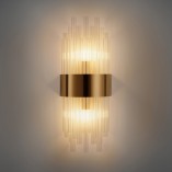 Kinkiet Hampton Miracolo - Kryształowy, Złoty | Step Into Design