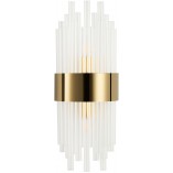 Kinkiet Hampton Miracolo - Kryształowy, Złoty | Step Into Design