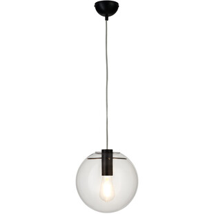 Lampa wisząca szklana kula designerska Tonda 25cm przezroczysto-czarna Step Into Design