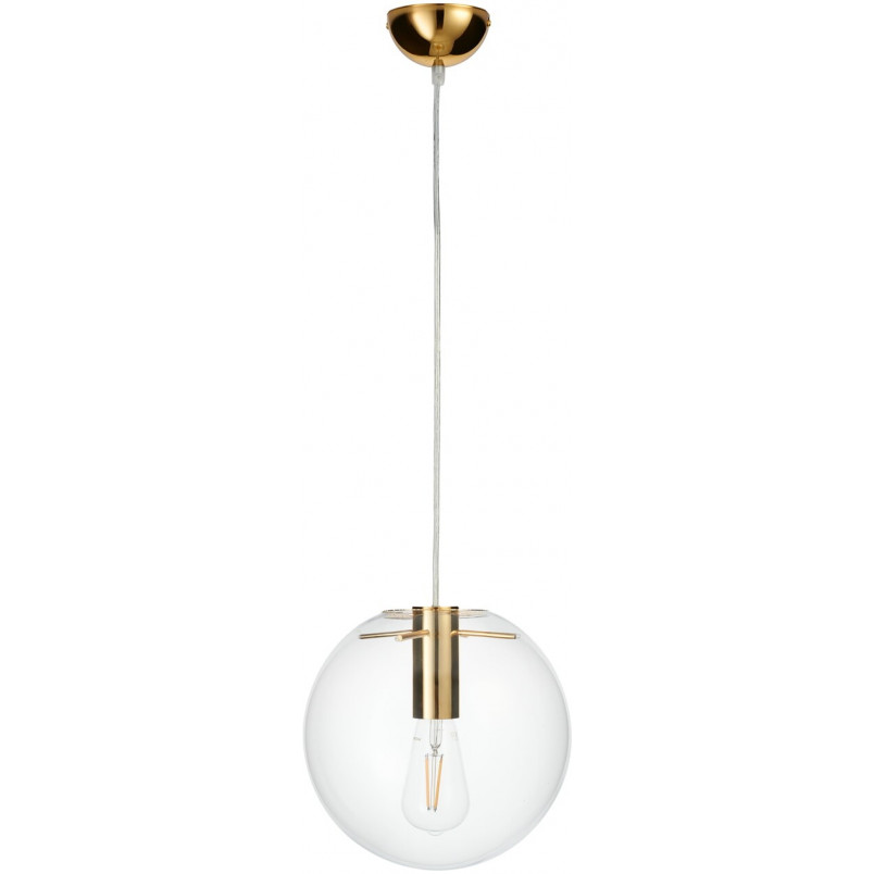 Lampa wisząca Tonda - szklana kula, złoto | Step Design