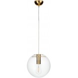 Lampa wisząca Tonda - szklana kula, złoto | Step Design