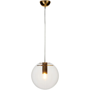 Lampa wisząca Tonda - szklana kula, złoto | Step Design