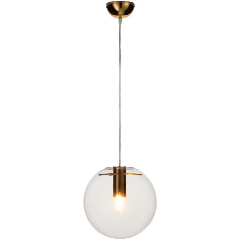 Lampa wisząca Tonda - szklana kula, złoto | Step Design