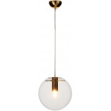 Lampa wisząca Tonda - szklana kula, złoto | Step Design
