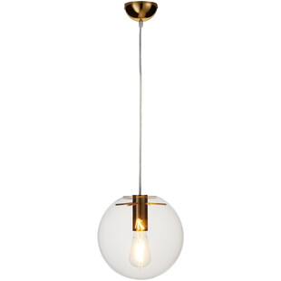 Lampa wisząca Tonda - szklana kula, złoto | Step Design