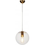 Lampa wisząca Tonda - szklana kula, złoto | Step Design
