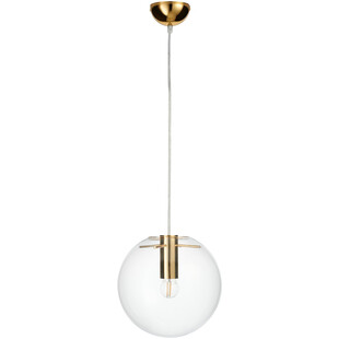 Lampa wisząca Tonda - szklana kula, złoto | Step Design