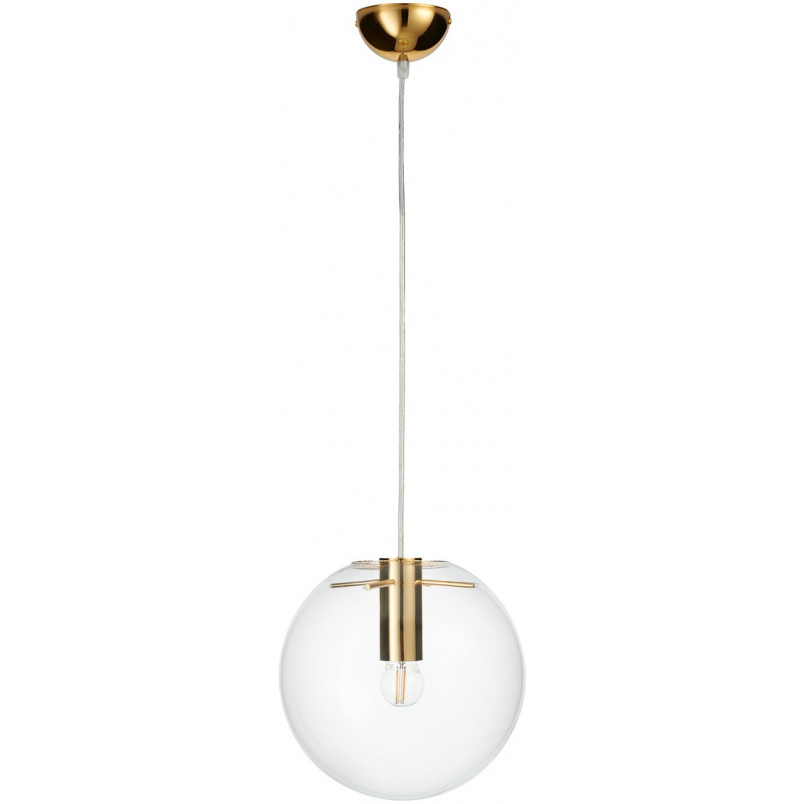 Lampa wisząca Tonda - szklana kula, złoto | Step Design